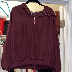 Maroon Windbreaker